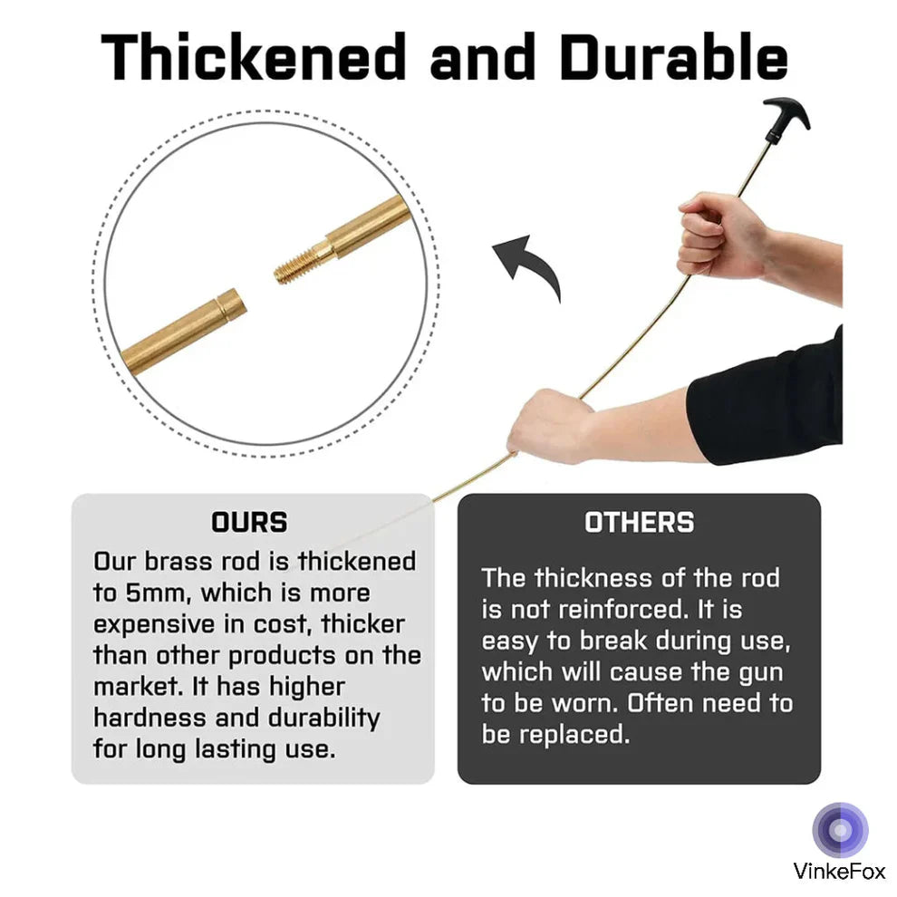 VinkeFox Universal Gun Cleaning Kit for All Guns Brass Jags & Loops