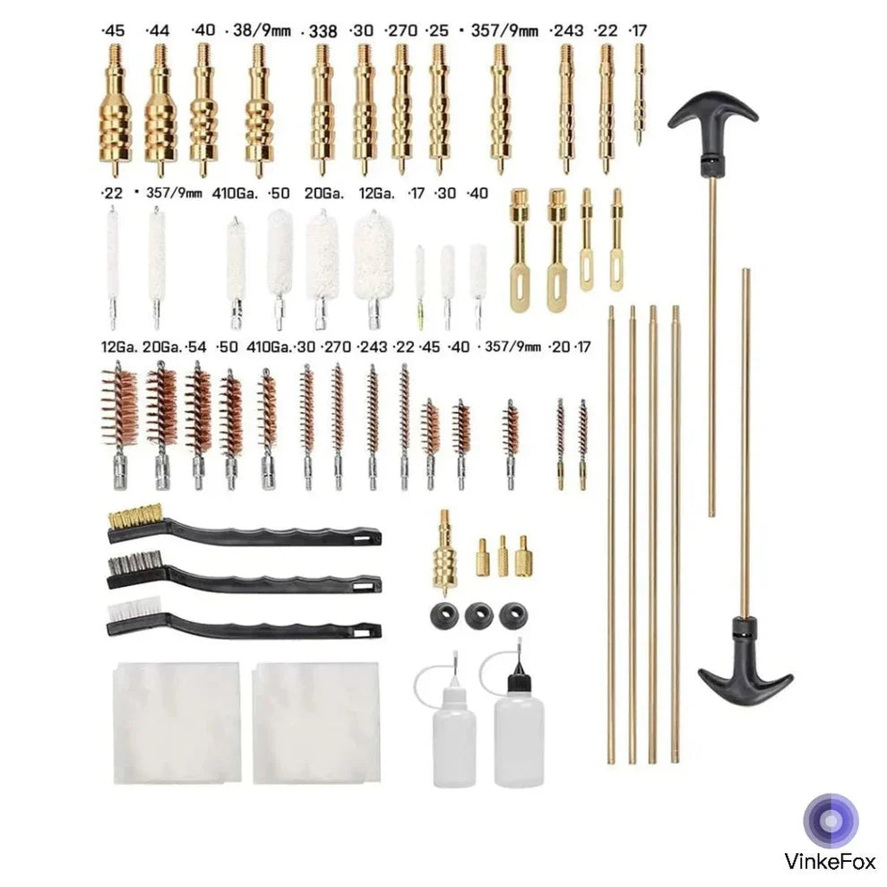 VinkeFox Universal Gun Cleaning Kit for All Guns Brass Jags & Loops