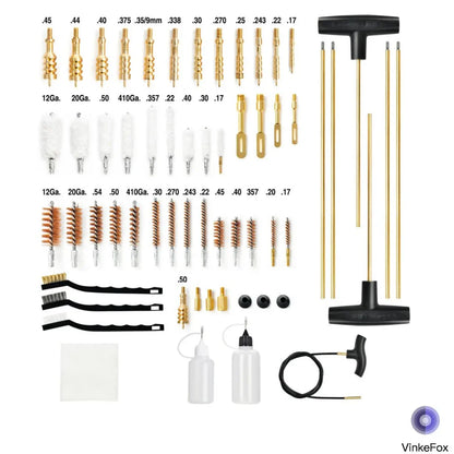 VinkeFox Universal Gun Cleaning Kit for All Guns Brass Jags & Loops Upgraded